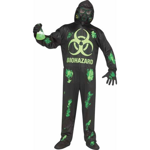 Costume lumineux de danger biologique pour adulte