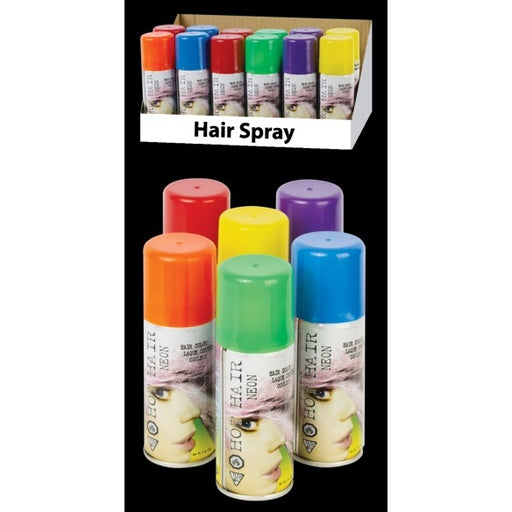 Fun World Fluorescent Hair Spray, Assorted Colors