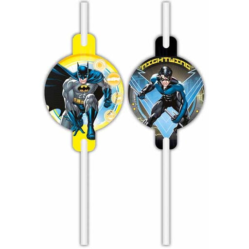 Batman Rogue Rage Paper Drinking Straws, 4 Count