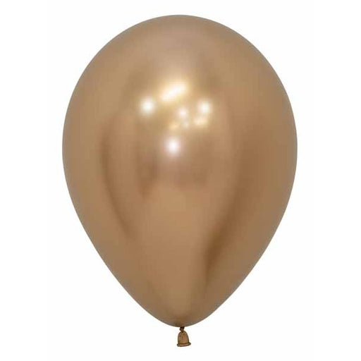 Sempertex Reflex Gold 5" Latex Balloons, 50 Pack