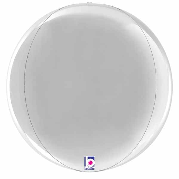 11-Inch Silver Globe Foil Balloon