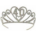 Glittered Metal 40th Birthday Tiara