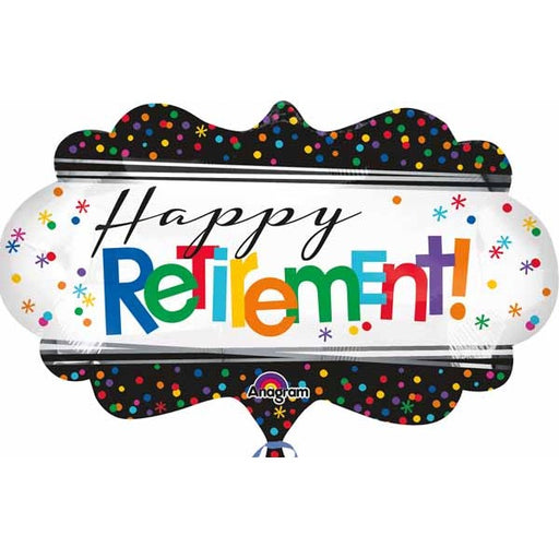 Happy Retirement 27-Inch SuperShape Foil Balloon