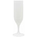 White Reusable Champagne Glasses, 2 Pack
