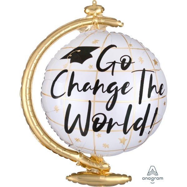Go Change the World 23-Inch Graduation Foil Balloon
