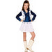 Dallas Cheer Duty Costume Dress, Youth Large