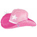 Pink Cowgirl Hat Holographic Foil Balloon, 26 Inch