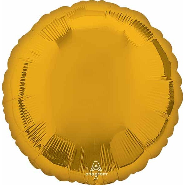 18 Inch Metallic Gold Round Foil Balloon