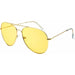 Yellow Lens Aviator Costume Glasses, 12 Pairs
