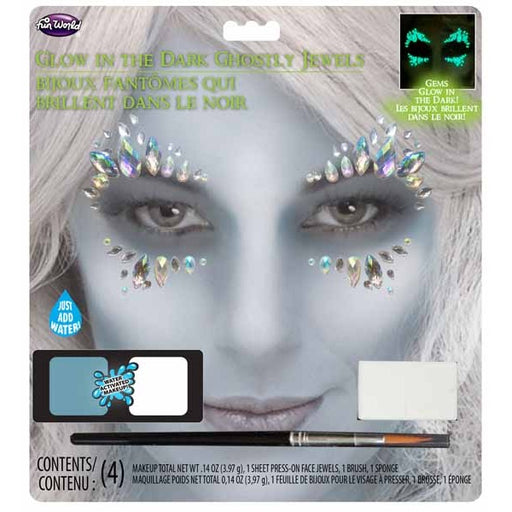 Bijoux de visage phosphorescents fantomatiques