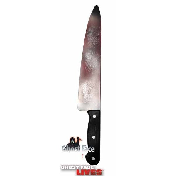 Ghost Face Bloody Butcher Knife Costume Prop, 15 Inch