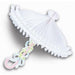 Apricot Tissue Parasol Decoration, 22 Inch