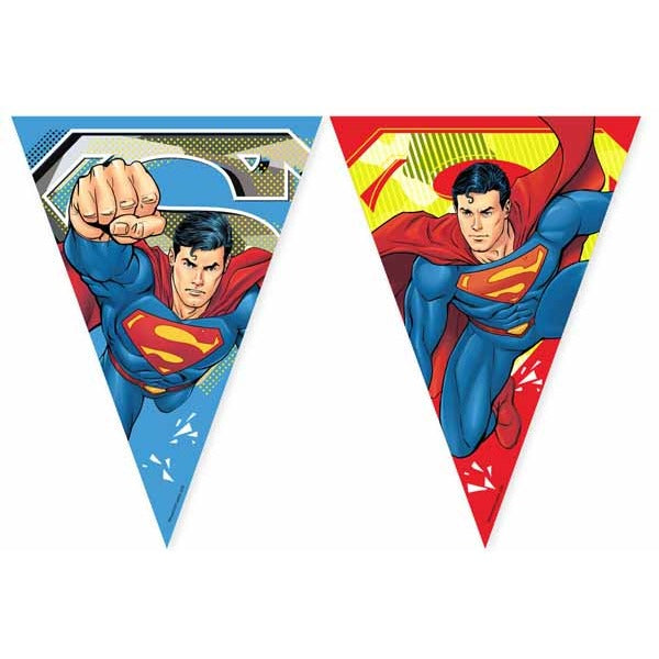 Superman Krypton Paper Flag Banner