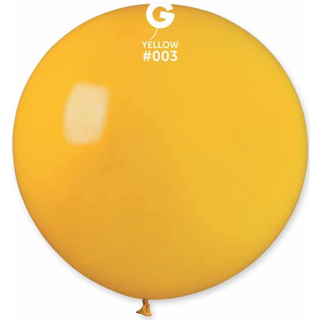 Gemar 31-Inch Dark Yellow Latex Balloon #003, 1 Count