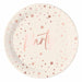 Rose Gold Party 9-Inch Paper Plates, 8 Count