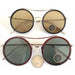 GLASS LENS ROUND FRM METAL ARM GLASSES/DZ