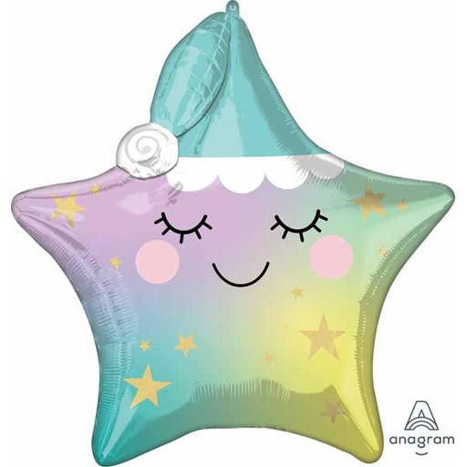 Sleepy Little Star 25-Inch Foil Balloon