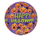 Happy Halloween Spiders and Pumpkins Foil Balloon - 16"
