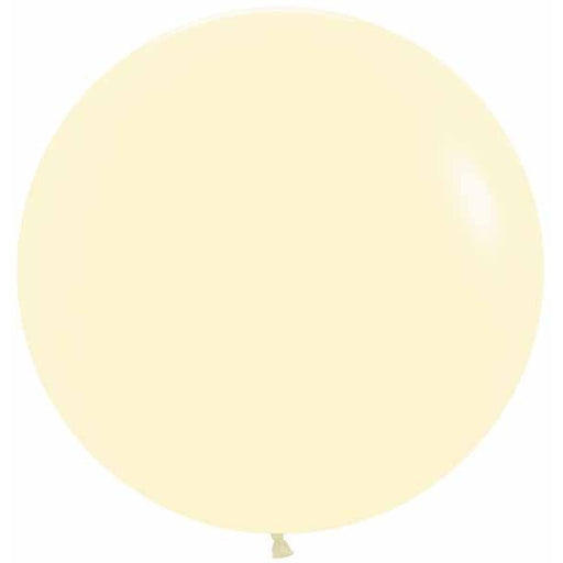 Pastel Matte Yellow 24-Inch Latex Balloons, 10 Pack