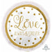 Sparkling Gold Wedding 32" Doo-Dads Foil Balloon