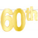 Gold Foil 60th Birthday Streamer