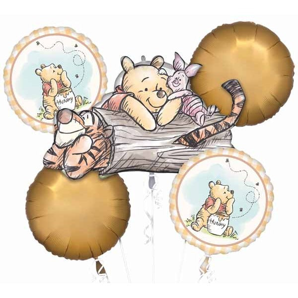 Winnie the Pooh Foil Balloon Bouquet