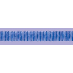 Medium Blue Tissue Leaf Garland, 12 ft