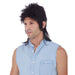 Black Mullet Costume Wig