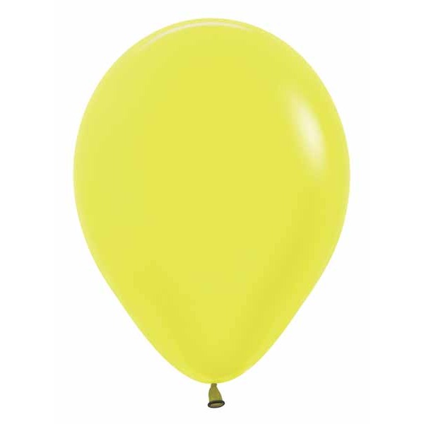 Sempertex Neon Yellow 11" Latex Balloons, 50 Pack