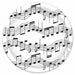 MUSICAL NOTE PLATES 8/PK 7"