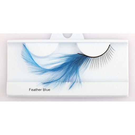 Glamour Eyez Blue Feather False Eyelashes