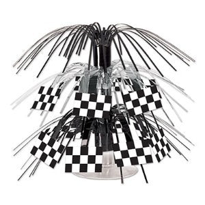 Checkered Flag Centerpiece, 7.5 Inches