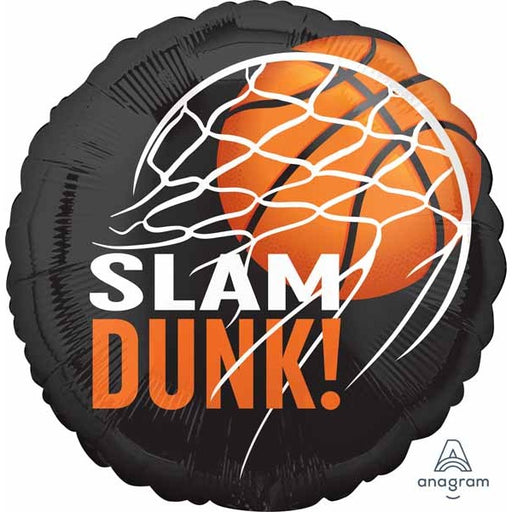 Nothin' But Net 18-Inch Round Basketball Foil Balloon