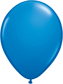 Qualatex Standard 9" Dark Blue Latex Balloons (100/Pk)