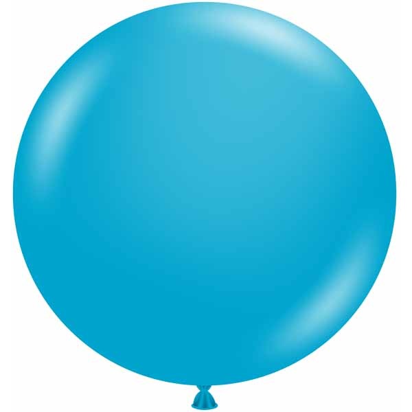 TUFTEX 24 Inch Turquoise Latex Balloons, 25 Count