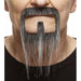 Black and Grey Moustache and Beard Costume Accessory
