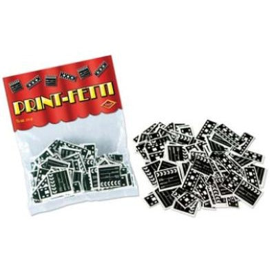 Clapboard & Filmstrip Printfetti Confetti, 0.5 oz