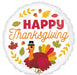 17" Happy Thanks Giving Pilgrim Turkey (5/Pk)