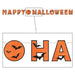 Happy Halloween Glitter Streamer, 11 ft
