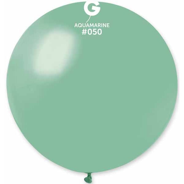 Gemar 31-Inch Aquamarine Latex Balloon #050, 1 Count