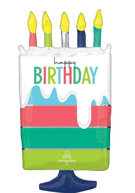 30" Modern Birthday Cake Balloon (3/Pk)