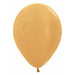 Sempertex 11 Inch Metallic Gold Latex Balloons, 50 Pack