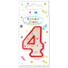Dots Number 4 Birthday Candle
