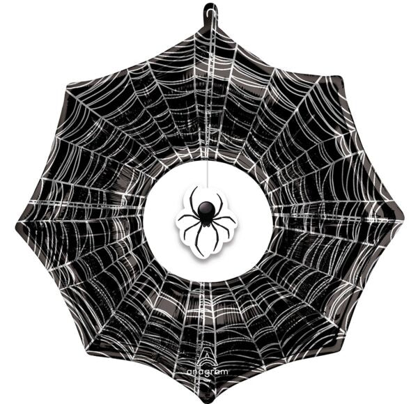 33" Creepy Spider Web Foil Balloon