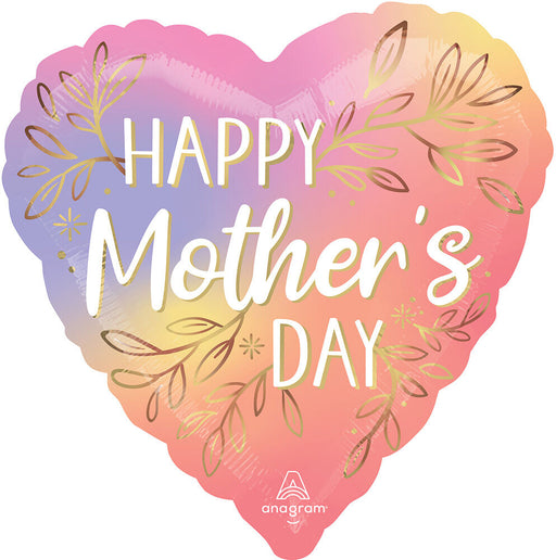 Happy Mother's Day Botanical Hearts 18" Foil Balloon (5/Pk)
