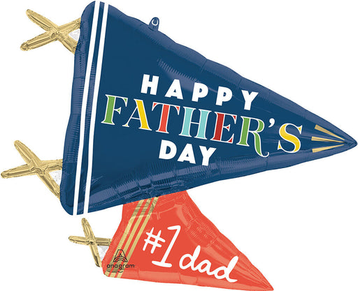 Happy Father's Day Varsity Dad Pennants 28" Balloon