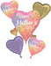 Happy Mother's Day Botanical Hearts Balloon Bouquet