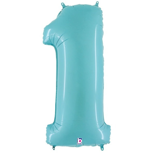 Megaloon Pastel Blue Number 1 Balloon