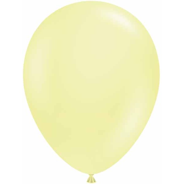 TUFTEX 11-Inch Lemonade Yellow Latex Balloons, 100 Count