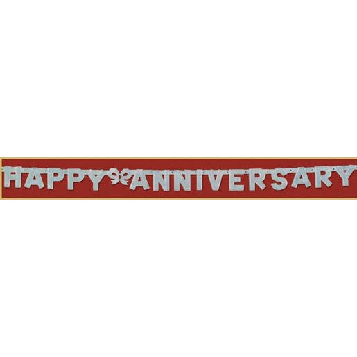 Silver Anniversary Streamer, 6 ft